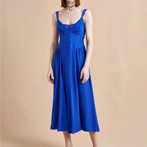 La Ligne Paulina Dress Electric Blue size XS